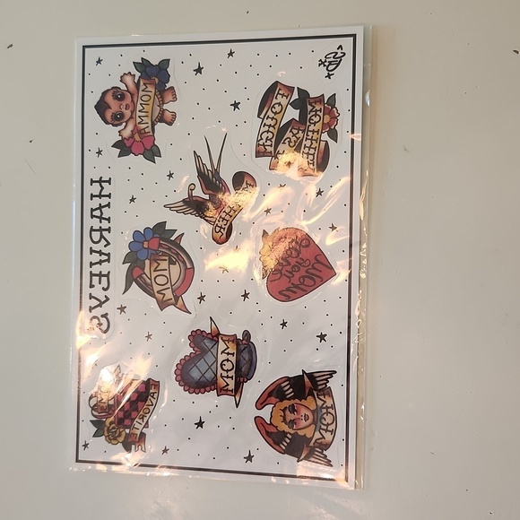 Harveys Seatbelt gift with purchase temporary tattoos Tough as a Mother - Picture 1 of 2
